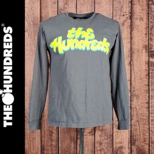 The Hundreds Mens Gray Long Sleeve Crew Neck T Shirt